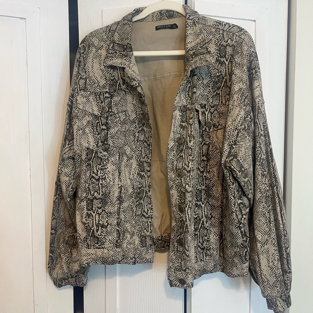 Nasty Gal Snake Print Jacket